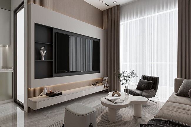 Thiết Kế Nội Thất Chung Cư Happy One Central 1PN Bình Dương